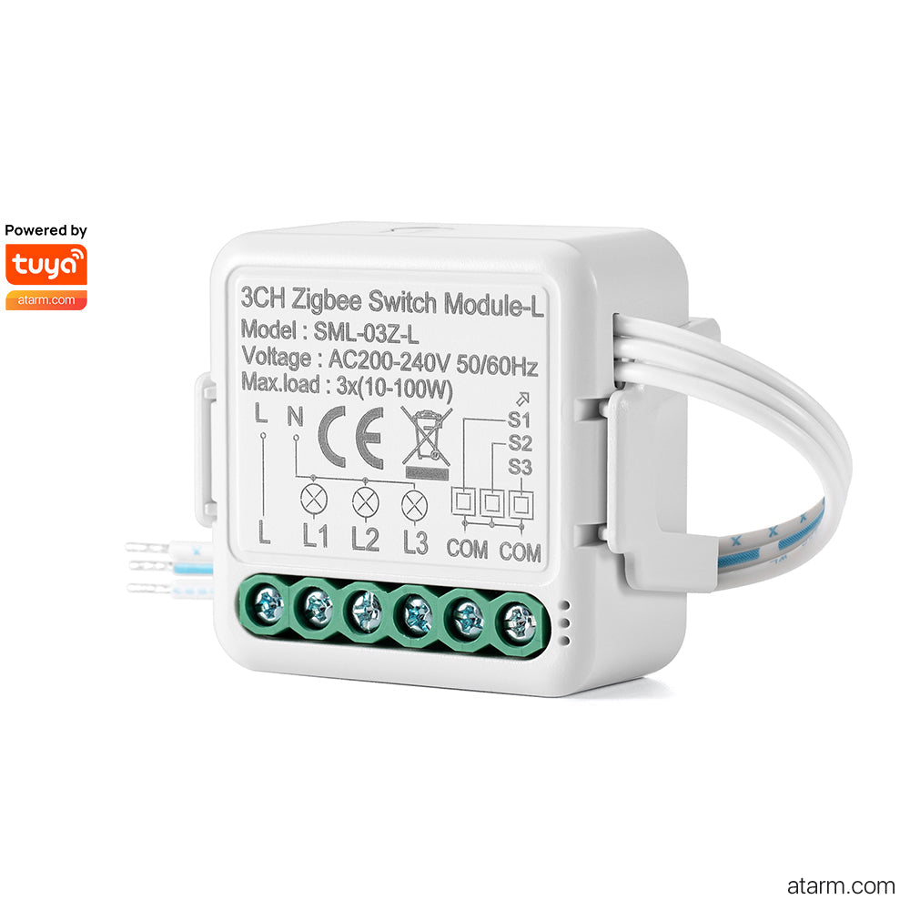 SML-03Z-L 3CH Zigbee Lno-neutral Switch Module